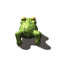 Claude Fable 5.1: Sonoran green toad turning in 3D