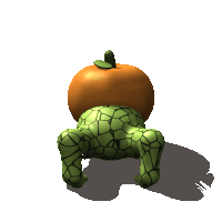 Claude Fable 5.1: Sonoran green toad in a Halloween costume