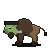 Claude Fable 5: American bison in a Halloween costume