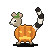 Claude Fable 5: Ringtail dressed as jack o lantern