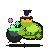 Gemini 3.7 Flash: Sonoran green toad in a Halloween costume