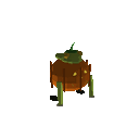 Gemini 3.8 Flash: Sonoran green toad in a Halloween costume