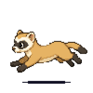 Gemini 4 Argon: Black-footed ferret in motion