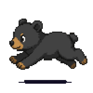 Gemini 4 Argon: American black bear in motion