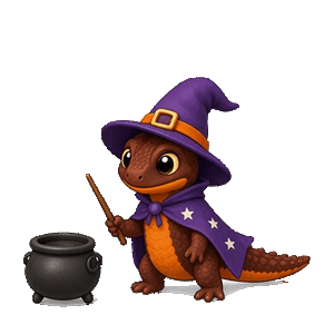 Gemini 4 Argon: California newt in a Halloween costume