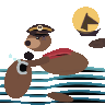 GPT-5.6 Sol: California sea lion in a Halloween costume