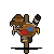 Grok 4.5: Ringtail dressed as scarecrow
