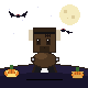 Muse Spark 1.3: American bison in a Halloween costume